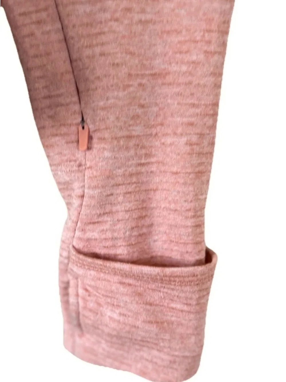 Nike Dri-FIT Therma Sphere Running Top Women M Coral Thumbholes Zip Pocket